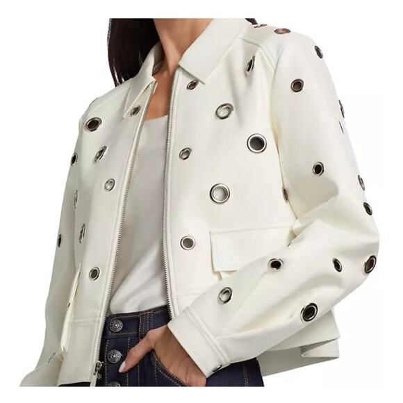 Cinq à Sept Harriet Faux Leather Jacket size medium (see picture for details) - Picture 1 of 7